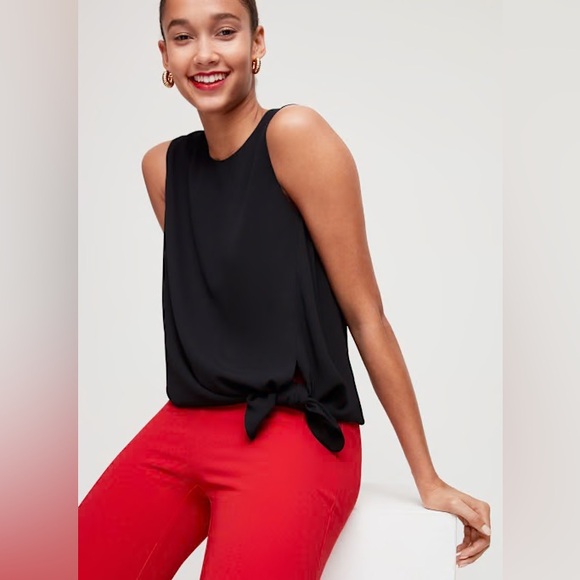 Aritzia’s Babaton Hopkins Tie Blouse in Black, size Medium - Picture 10 of 14